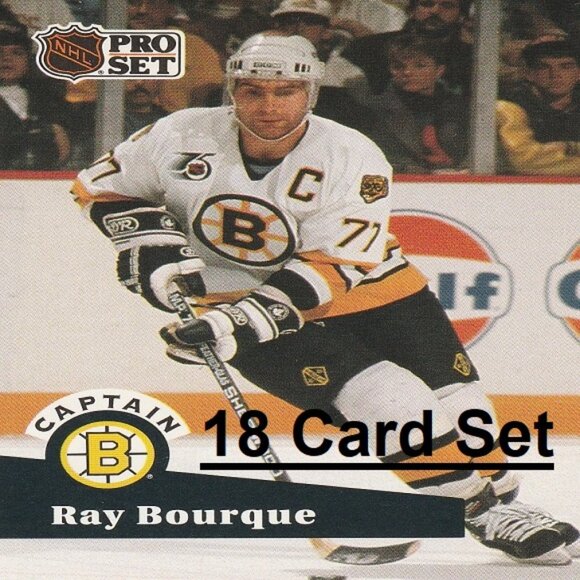 Raymond Bourque Hockey Card Collection - 18 Hockey Cards - Picture 1 of 16